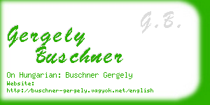 gergely buschner business card
